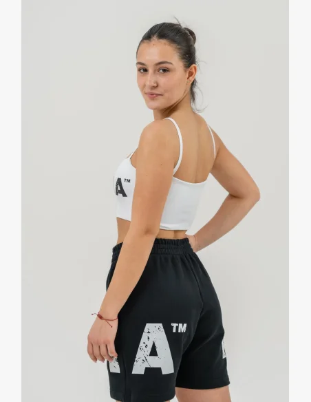 NEBBIA • NEBBIA Bandeau bra BACK CHECK white • Nebshop.cz