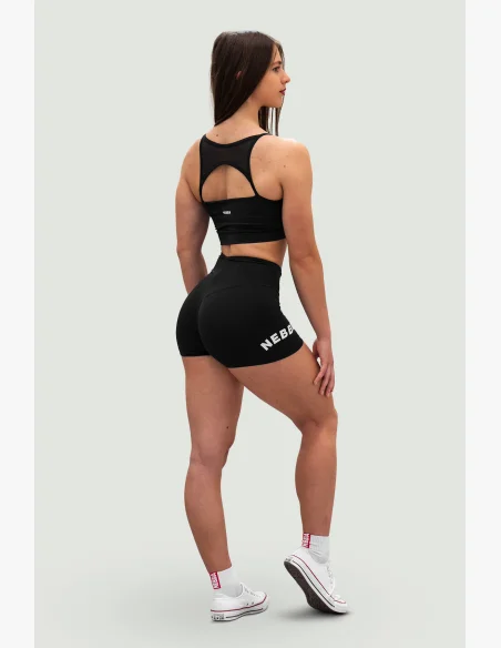 NEBBIA • NEBBIA High Waist 5" GYM HERO Shorts Black • Nebshop.cz