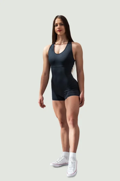 NEBBIA • NEBBIA Short Sports Jumpsuit 5″ GYM RAT Black • Nebshop.cz 2