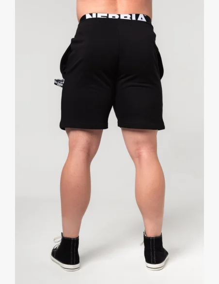 NEBBIA • NEBBIA GYM BRO Sweat Shorts Black • Nebshop.cz
