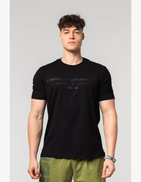NEBBIA • NEBBIA Muscle fit t-shirt FLEXIN' black • Nebshop.cz