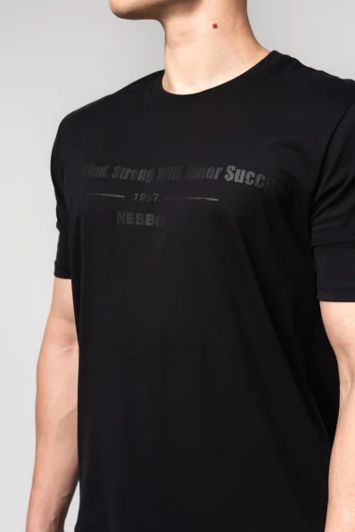 NEBBIA • NEBBIA Muscle fit t-shirt FLEXIN' black • Nebshop.cz 2