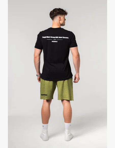 NEBBIA • NEBBIA Muscle fit t-shirt FLEXIN' black • Nebshop.cz