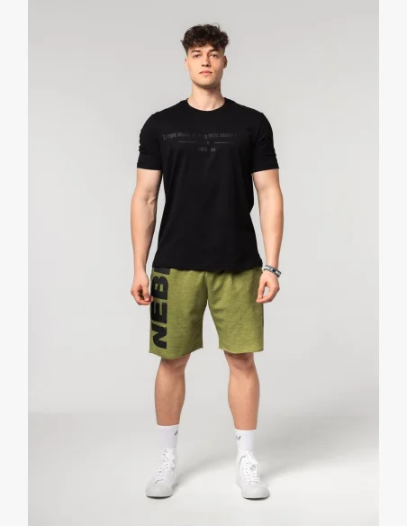NEBBIA • NEBBIA Muscle fit t-shirt FLEXIN' black • Nebshop.cz