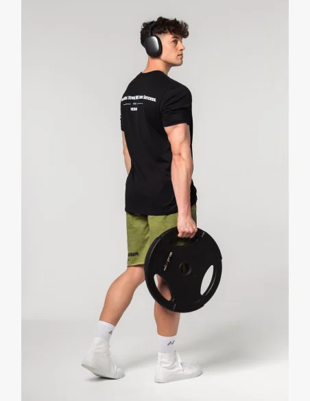 NEBBIA • NEBBIA Muscle fit t-shirt FLEXIN' black • Nebshop.cz