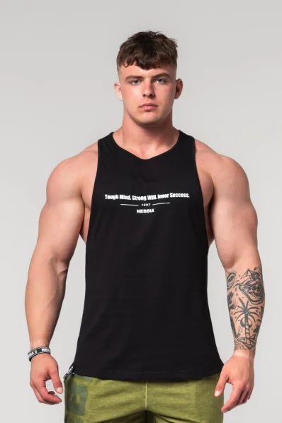 NEBBIA • NEBBIA Fitness tank top FLEXIN' black • Nebshop.cz