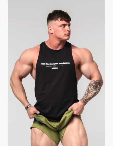 NEBBIA • NEBBIA Fitness tank top FLEXIN' black • Nebshop.cz