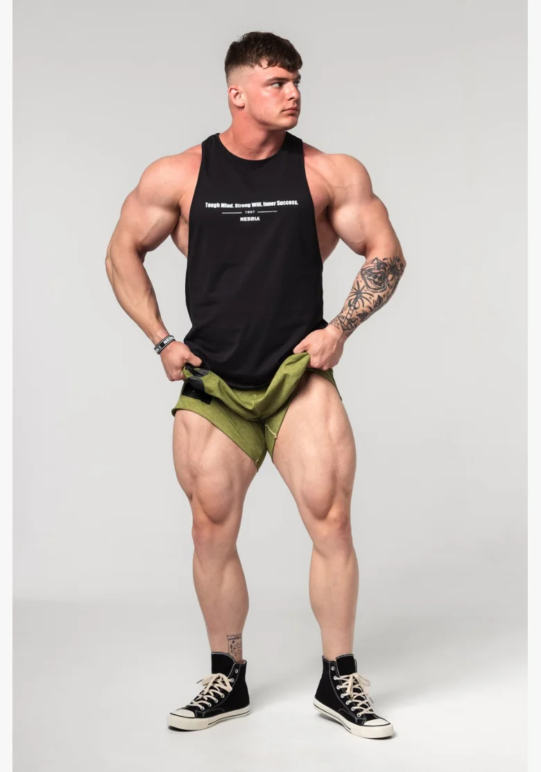 NEBBIA • NEBBIA Fitness tank top FLEXIN' black • Nebshop.cz