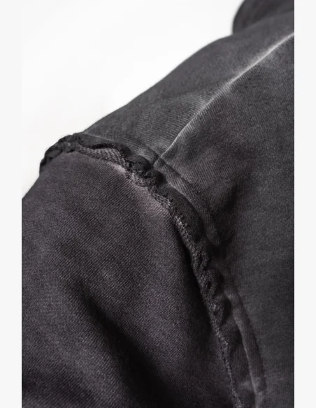 NEBBIA • NEBBIA Washed-off zip hoodie GYM BRO black • Nebshop.com