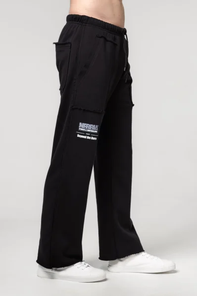 NEBBIA • NEBBIA Sweatpants with pockets NO SHORTCUTS black • Nebshop.cz 2