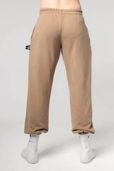 NEBBIA • NEBBIA Loose baggy sweatpants with pockets GYM BRO brown • Nebshop.cz 2