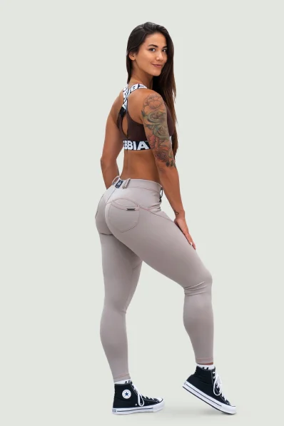NEBBIA • NEBBIA Bubble Butt leggings LIFT UP beige • Nebshop.cz 2