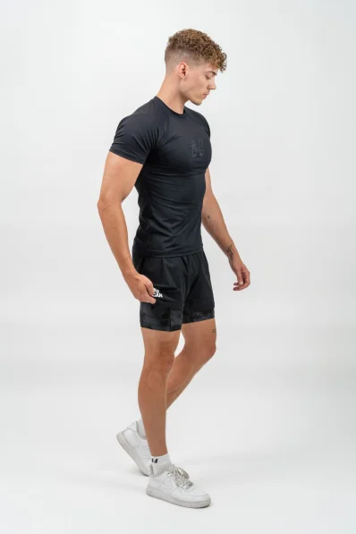 NEBBIA • NEBBIA Compression Sports T-shirt ENDURANCE black • Nebshop.cz 2