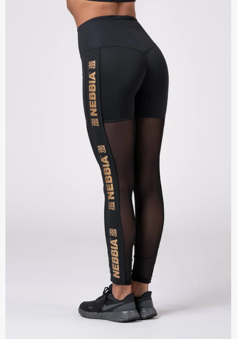 NEBBIA • Gold Mesh Leggings • NEBBIAshop.cz