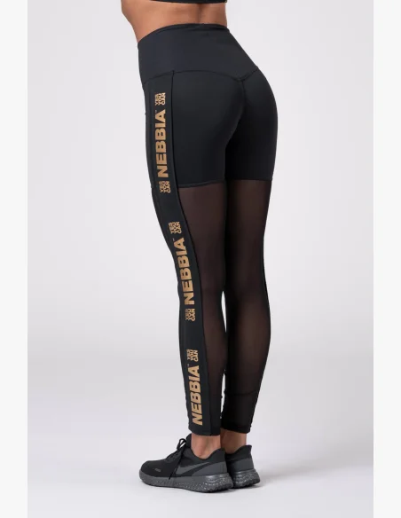 NEBBIA • Gold Mesh Leggings • NEBBIAshop.cz