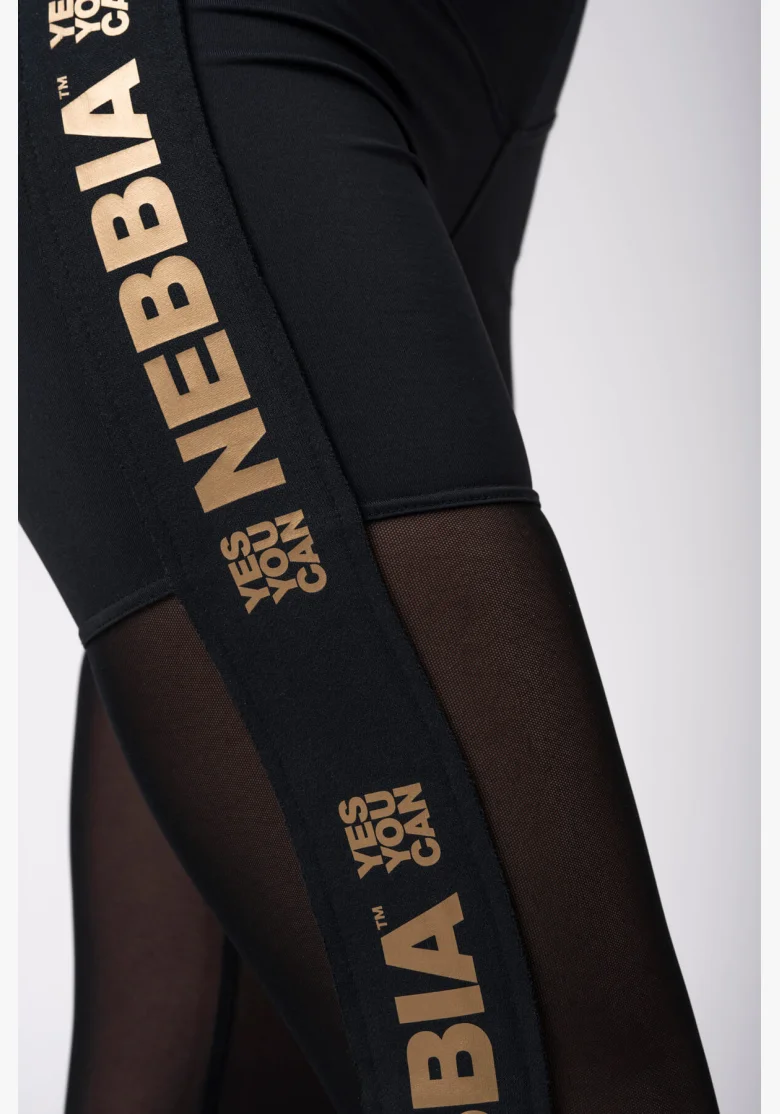 NEBBIA • Gold Mesh Leggings • NEBBIAshop.cz
