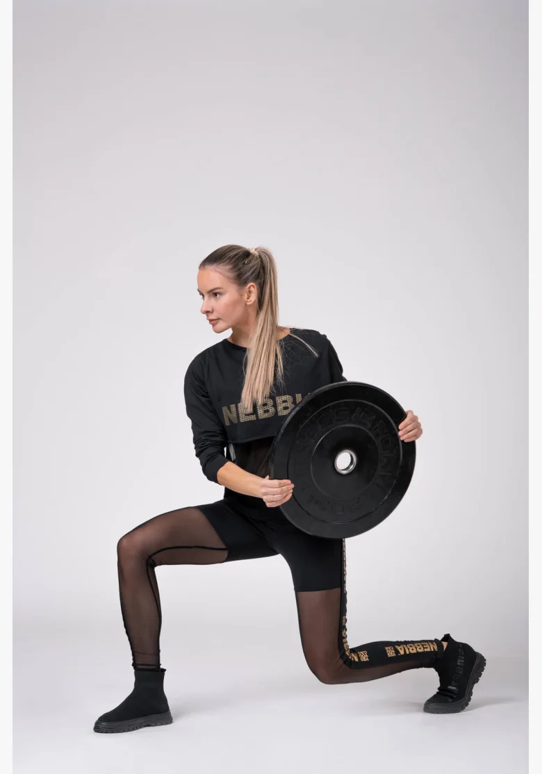 NEBBIA • Gold Mesh Leggings • NEBBIAshop.cz