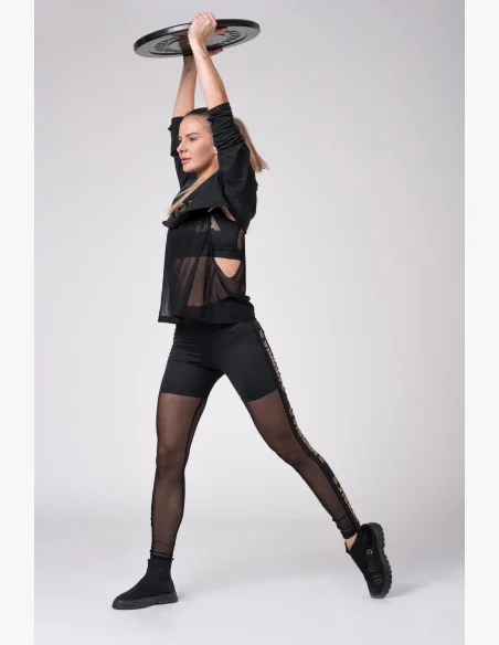 NEBBIA • Gold Mesh Leggings • NEBBIAshop.cz