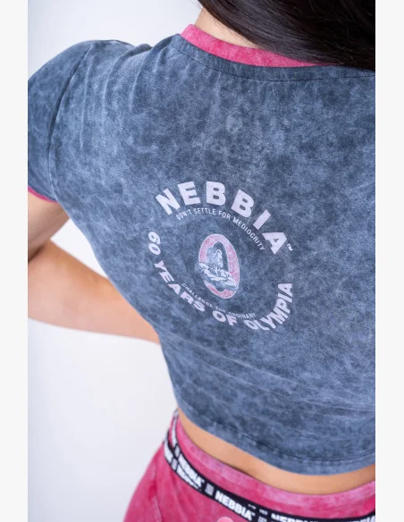 NEBBIA • NEBBIA Washed crop top GOLDEN AGE • Nebshop.cz