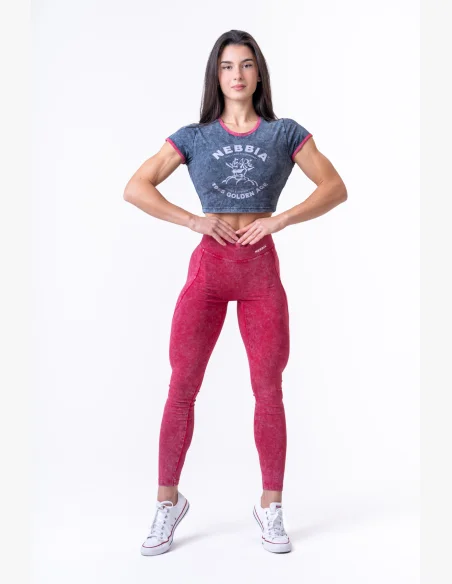 NEBBIA • NEBBIA Washed crop top GOLDEN AGE • Nebshop.cz