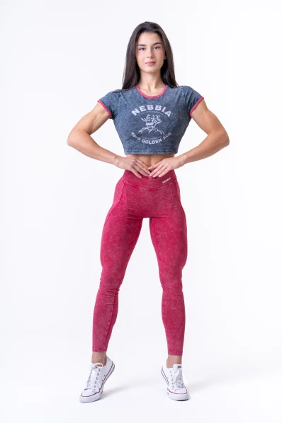 NEBBIA • NEBBIA Washed high-waisted leggings LEGACY • Nebshop.cz
