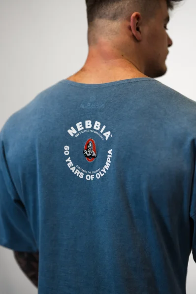 NEBBIA • NEBBIA Washed cotton rag top GOLDEN AGE blue • Nebshop.cz 2