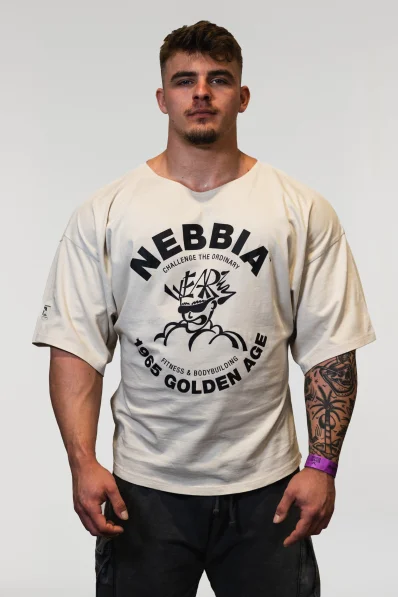 NEBBIA • NEBBIA Washed cotton rag top GOLDEN AGE grey • Nebshop.cz