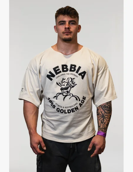 NEBBIA • NEBBIA Washed cotton rag top GOLDEN AGE grey • Nebshop.cz