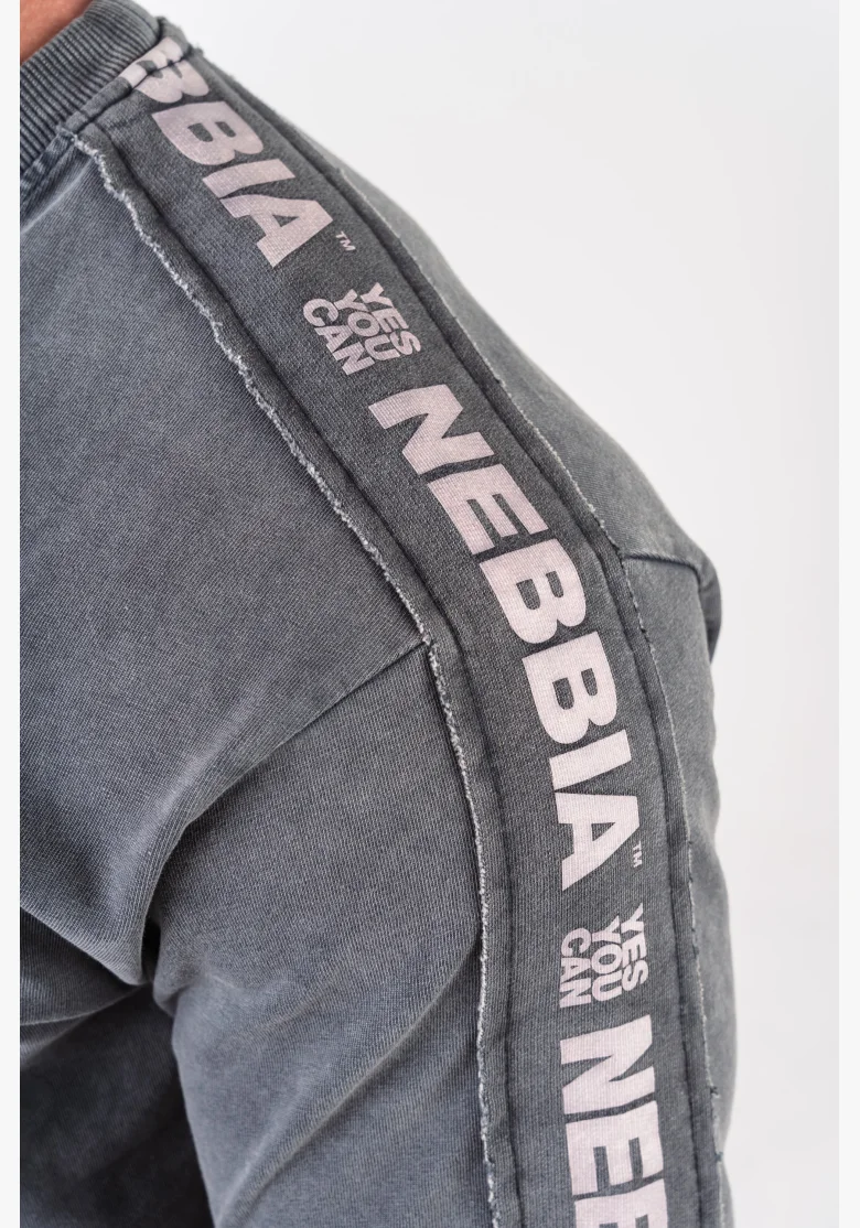 NEBBIA • NEBBIA Washed oversized t-shirt GOLDEN AGE black • Nebshop.cz