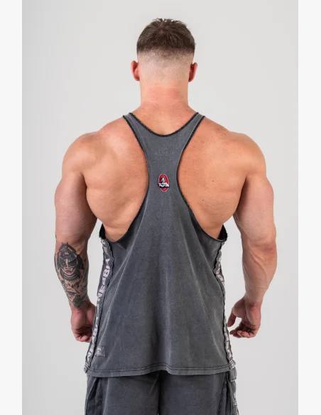 NEBBIA • NEBBIA Washed muscle back stringer GOLDEN AGE black • Nebshop.cz