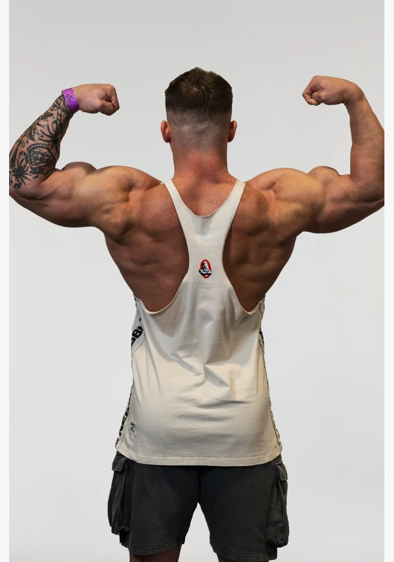 NEBBIA • NEBBIA Washed muscle back stringer GOLDEN AGE gray • Nebshop.cz