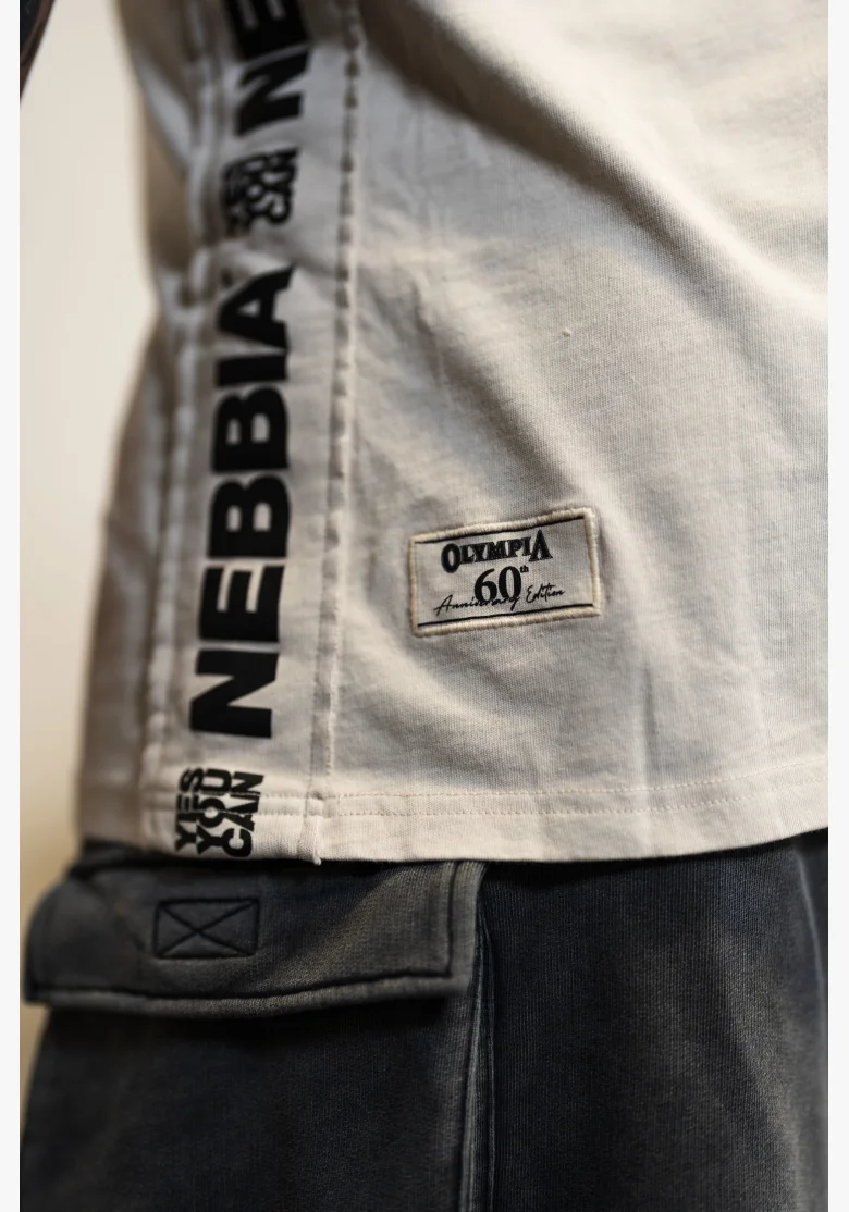NEBBIA • NEBBIA Washed muscle back stringer GOLDEN AGE gray • Nebshop.cz