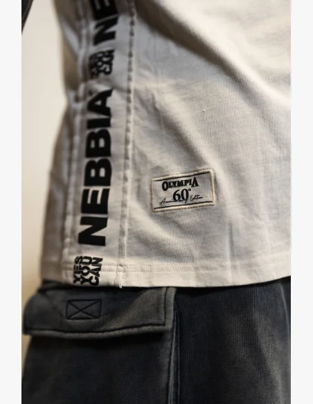 NEBBIA • NEBBIA Washed muscle back stringer GOLDEN AGE gray • Nebshop.cz
