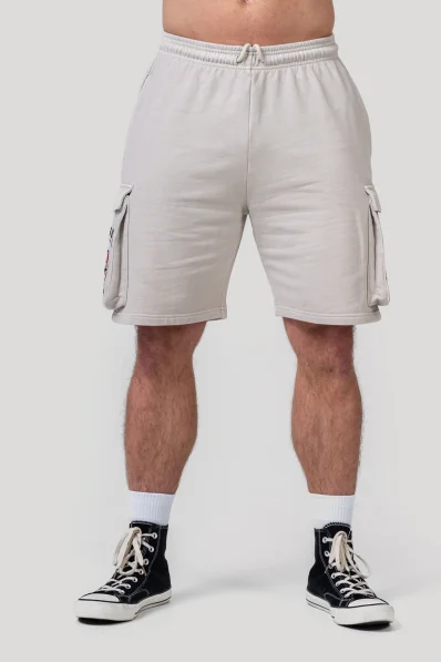 NEBBIA • NEBBIA Washed loose cargo shorts LEGACY gray • Nebshop.cz