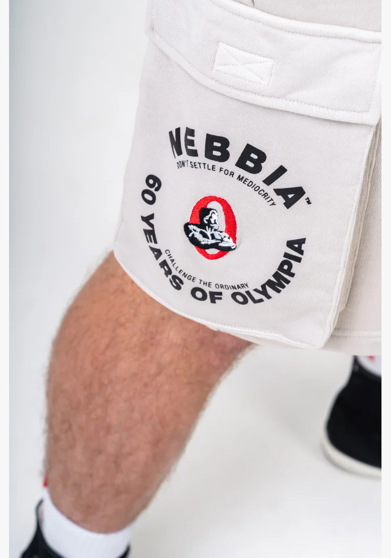 NEBBIA • NEBBIA Washed loose cargo shorts LEGACY gray • Nebshop.cz