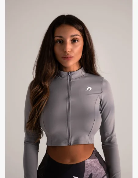 KFIT • KFIT Crop Top Hoodie Rhino • Nebshop.cz