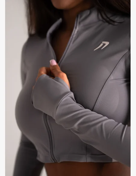 KFIT • KFIT Crop Top Hoodie Rhino • Nebshop.cz