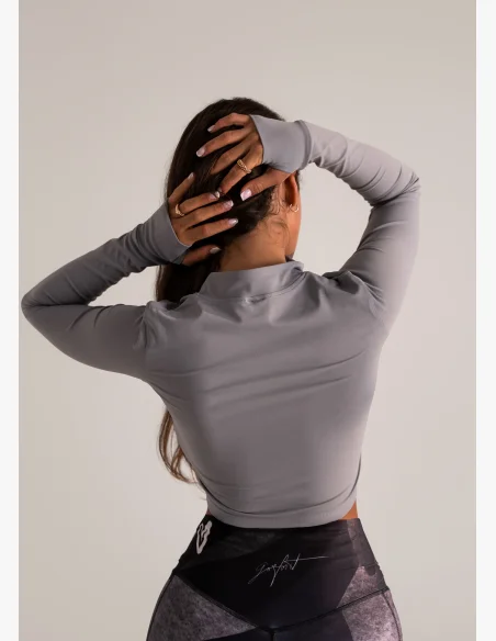 KFIT • KFIT Crop Top Hoodie Rhino • Nebshop.cz