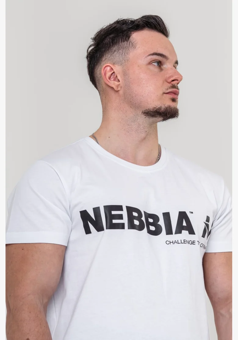 NEBBIA • NEBBIA GYM ESSENTIALS t-shirt white • Nebshop.cz