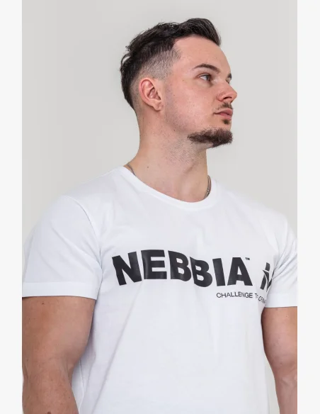 NEBBIA • NEBBIA GYM ESSENTIALS t-shirt white • Nebshop.cz