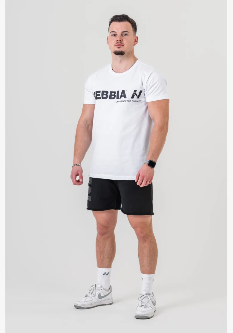 NEBBIA • NEBBIA GYM ESSENTIALS t-shirt white • Nebshop.cz