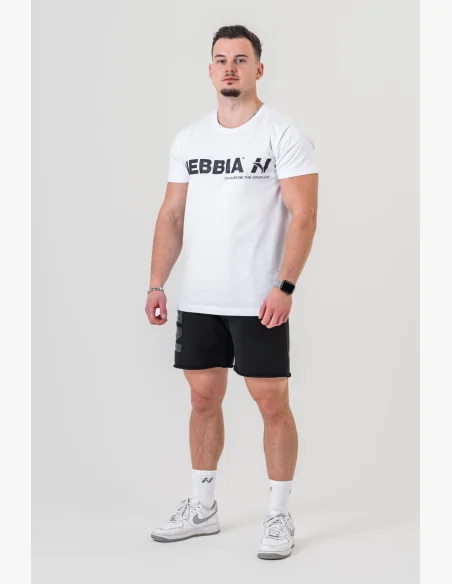 NEBBIA • NEBBIA GYM ESSENTIALS t-shirt white • Nebshop.cz