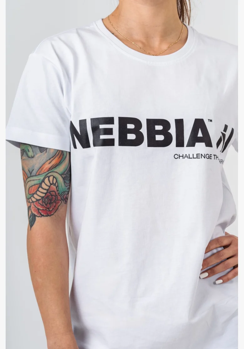 NEBBIA • NEBBIA GYM ESSENTIALS t-shirt white • Nebshop.cz