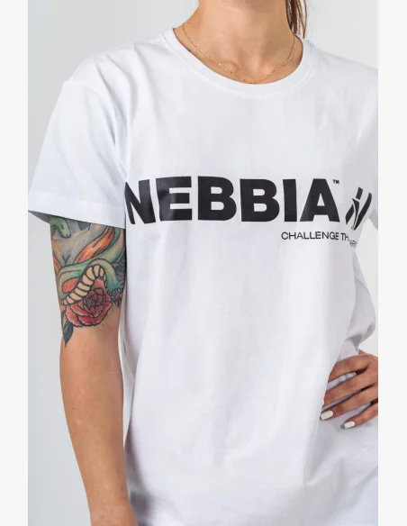 NEBBIA • NEBBIA GYM ESSENTIALS t-shirt white • Nebshop.cz