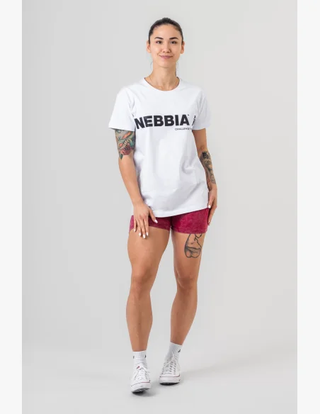 NEBBIA • NEBBIA GYM ESSENTIALS t-shirt white • Nebshop.cz