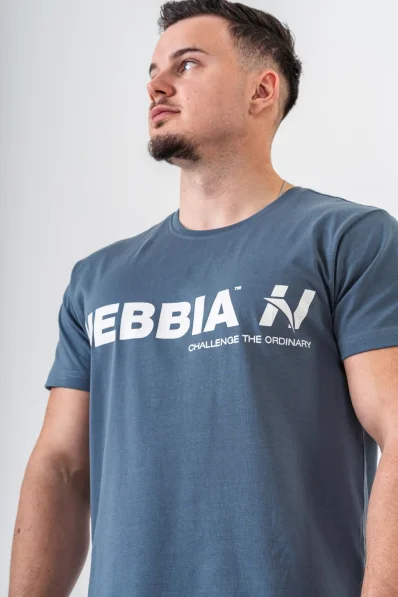NEBBIA • NEBBIA GYM ESSENTIALS t-shirt gray • Nebshop.cz 2