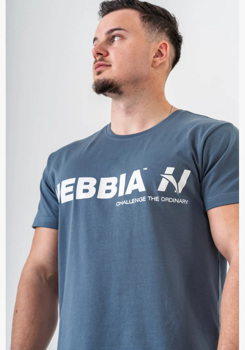 NEBBIA • NEBBIA GYM ESSENTIALS t-shirt gray • Nebshop.cz