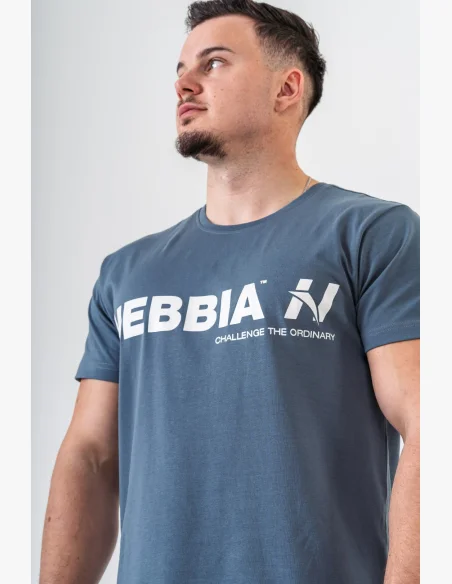 NEBBIA • NEBBIA GYM ESSENTIALS t-shirt gray • Nebshop.cz