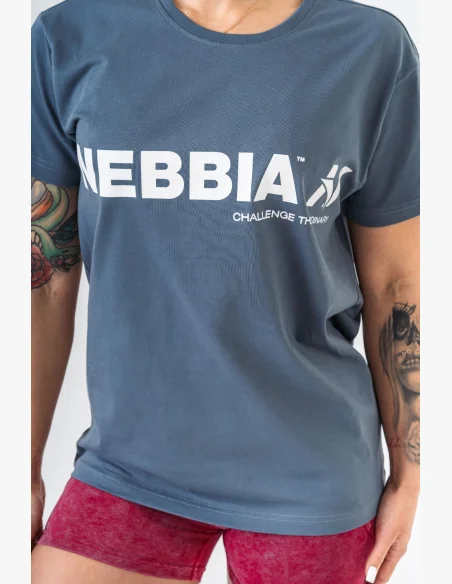 NEBBIA • NEBBIA GYM ESSENTIALS t-shirt gray • Nebshop.cz