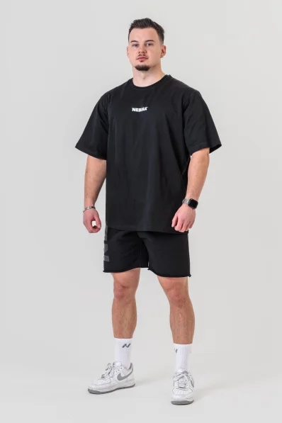 NEBBIA • NEBBIA GYM ESSENTIALS Oversized t-shirt black • Nebshop.cz 2